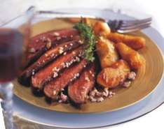 Entenbrust mit Äpfeln und Cidre