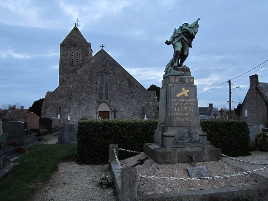 Außenansicht der Église Saint-Martin in Lestre