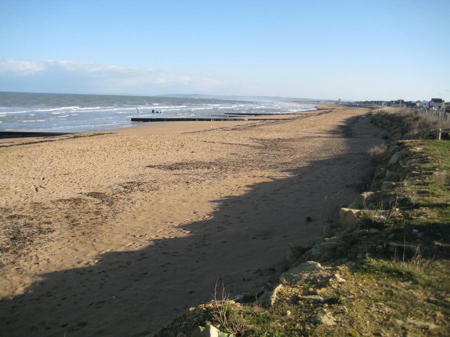Strand von Colleville-Montgomery in der Normandie