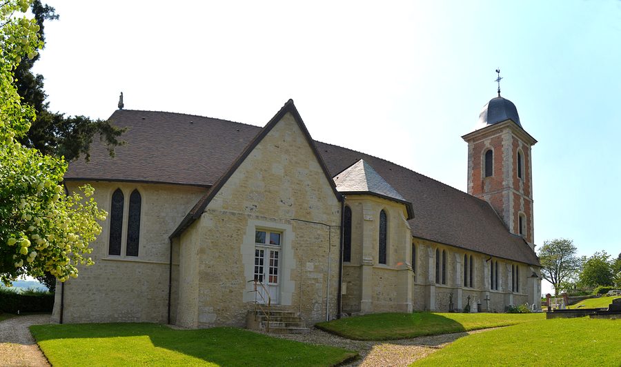 Église Notre-Dame du Mesnil-sur-Blangy vue du nord-est