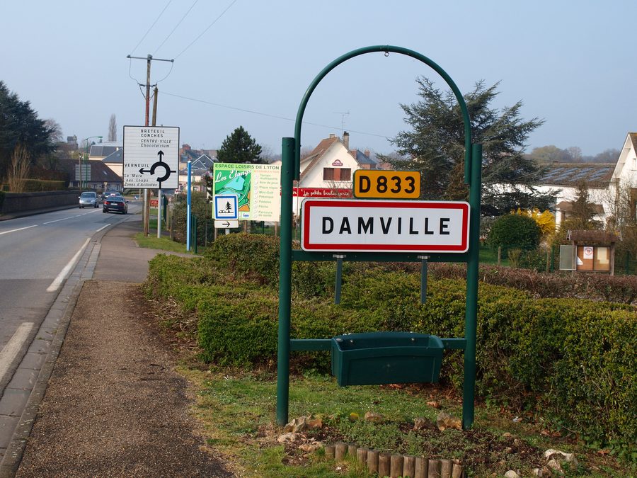 Ansicht von Damville im Département Eure