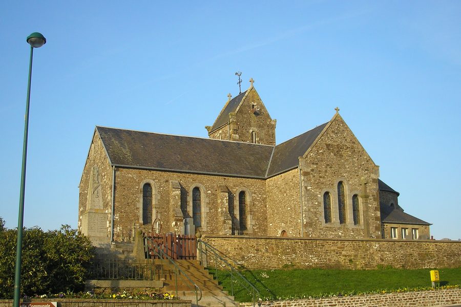 Église Saint-Martin à Montjoie-Saint-Martin, Normandie, France