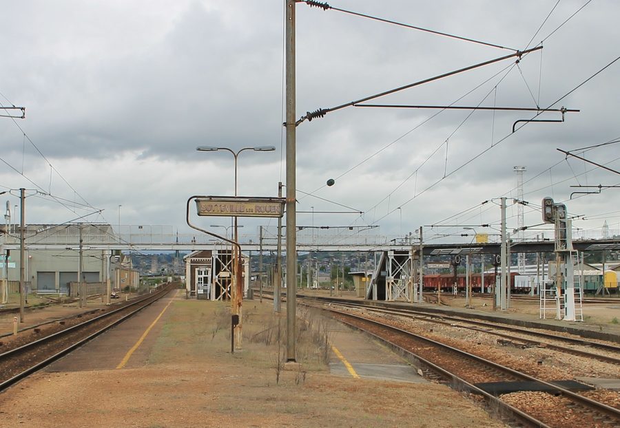 Gare de Sotteville-lès-Rouen en Seine-Maritime, France