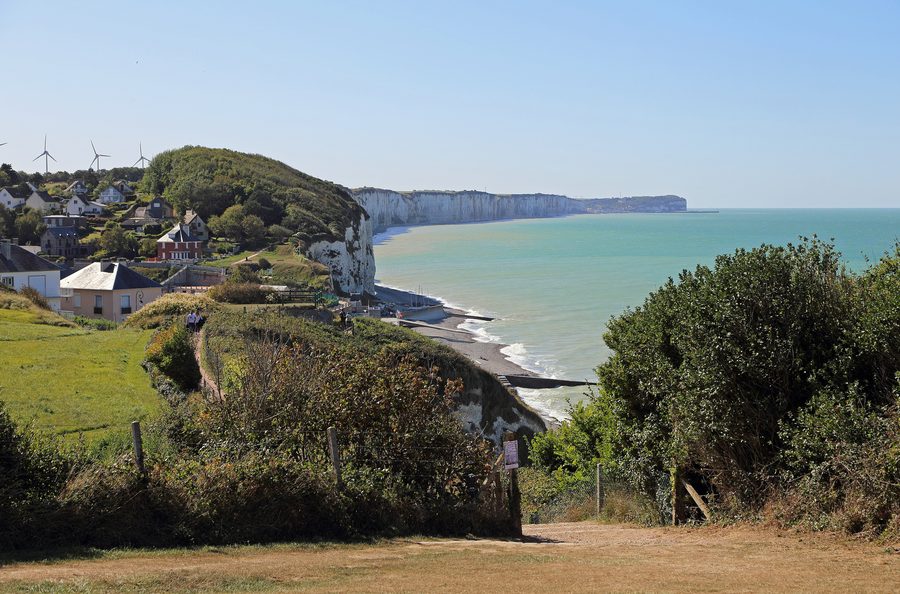 Küstenlandschaft bei Veules-les-Roses in der Normandie