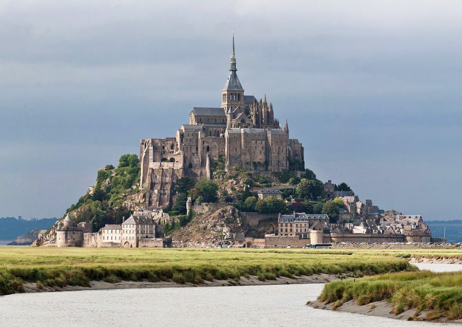 Mont-Saint-Michel am Couesnon in der Normandie