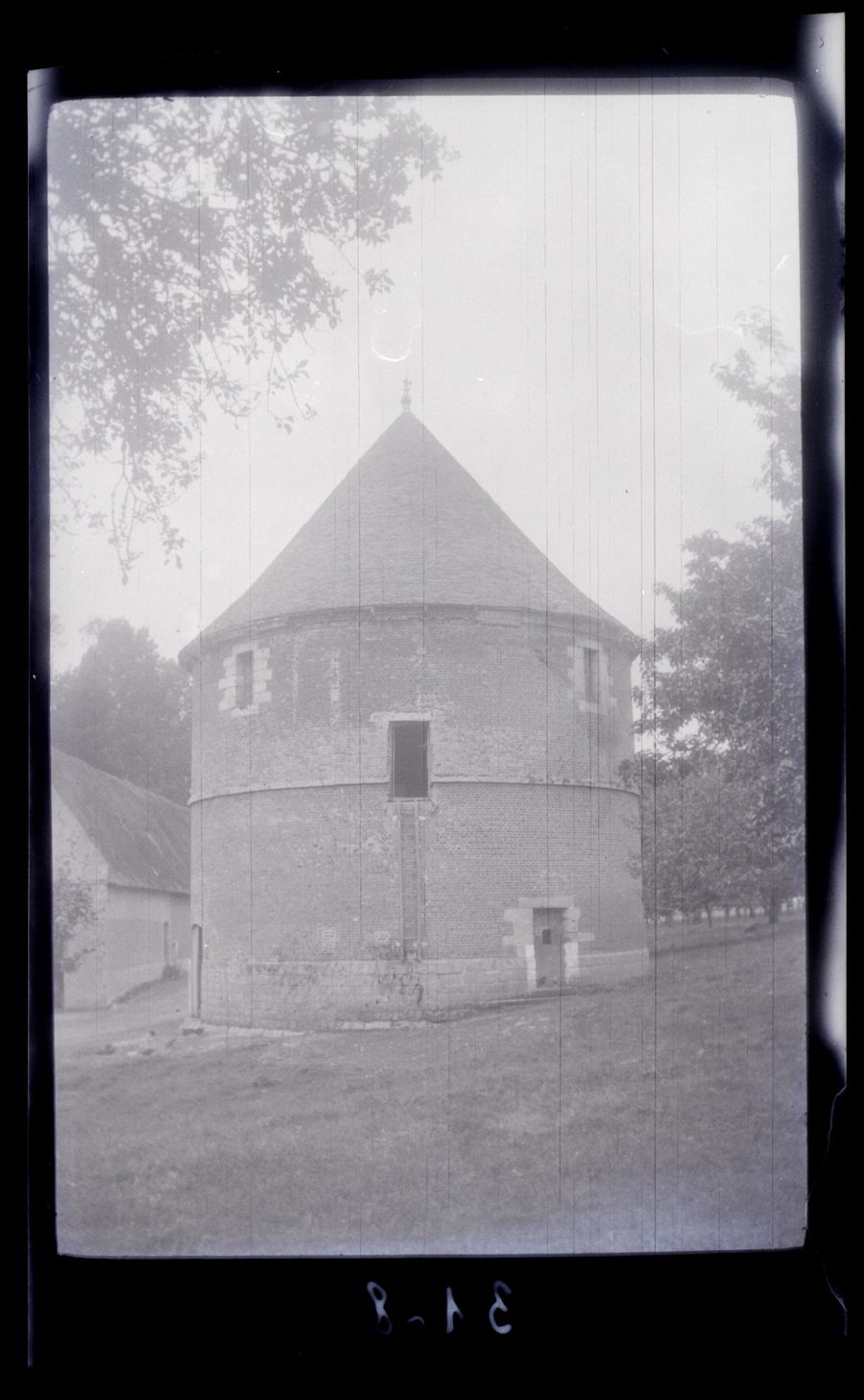 Taubenschlag der Ferme du château in Néville, Seine-Maritime
