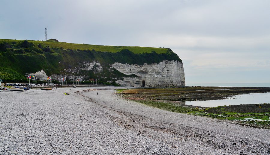 Cliffs and beach of Yport, Yport, Normandy, France
