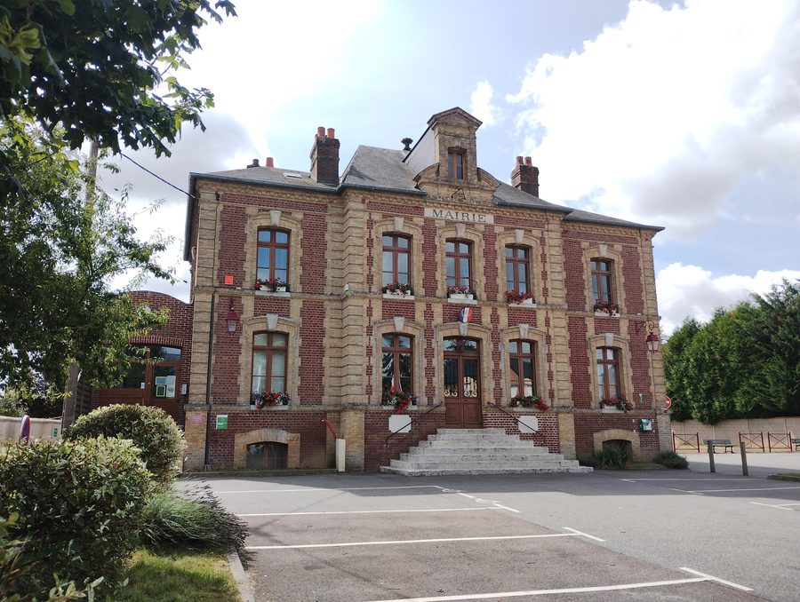 Rathaus von La Haye-Malherbe im Département Eure