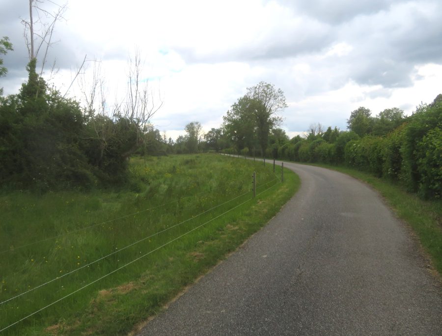 Kleine Landstraße zwischen der D 64 und der Seine in Bardouville