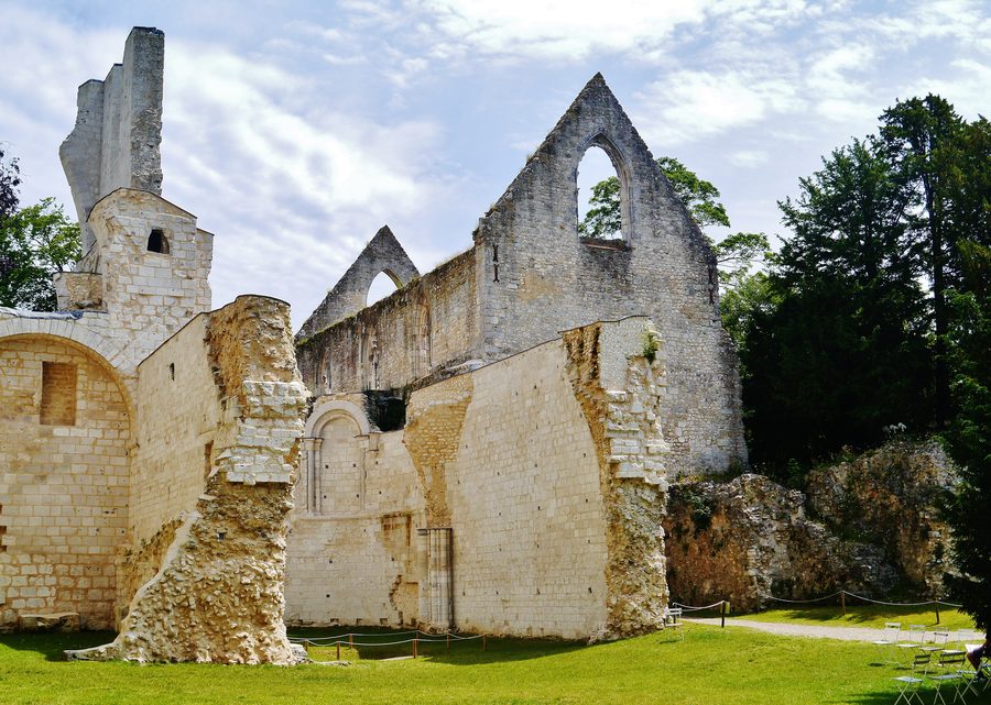 Church of St. Peter of Jumièges Abbey in Jumièges, Normandy