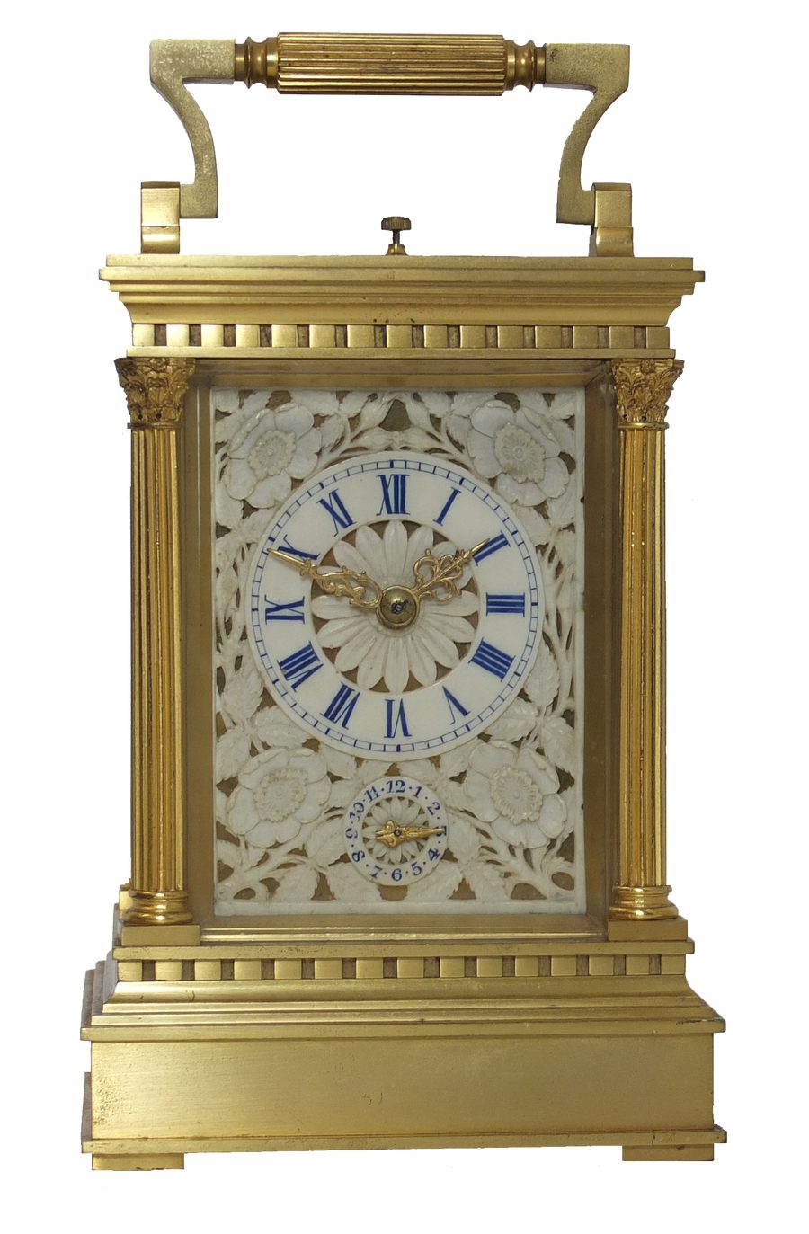 Historische Pendule von Armand Couaillet aus der Sammlung des Musée de l'Horlogerie in Saint-Nicolas-d'Aliermont