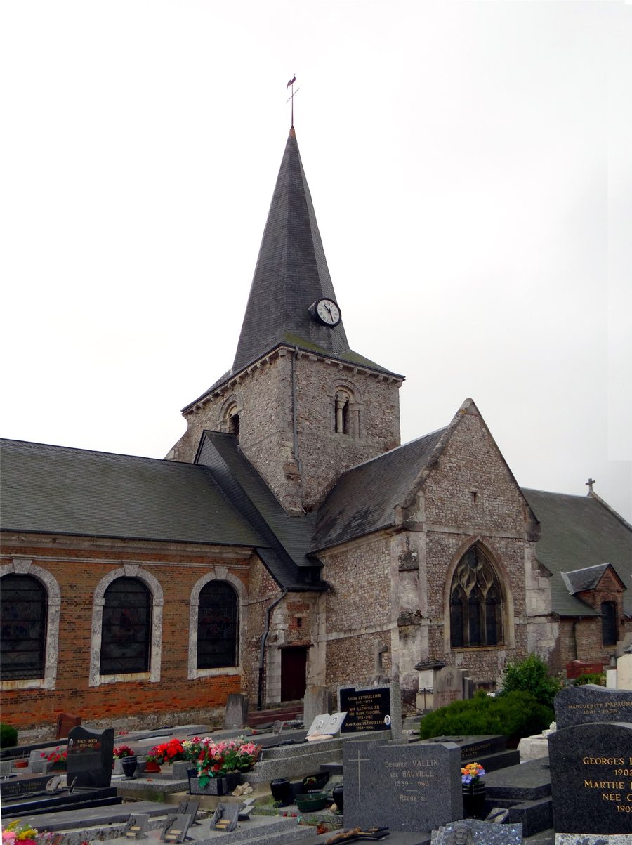 Kirche Saint-Denis in Écrainville im Département Seine-Maritime