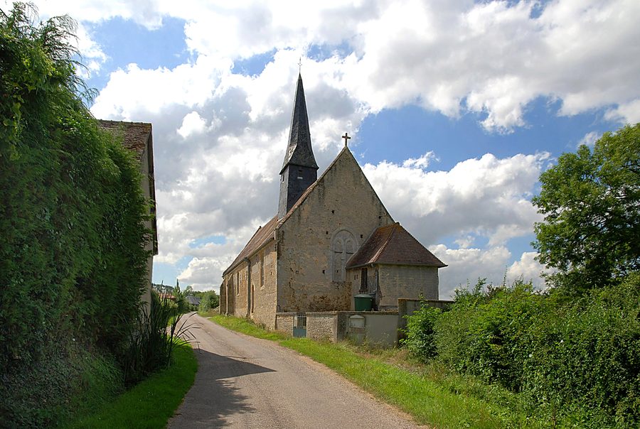 Église Saint-Leu de Vaudeloges (Réveillon), vue est