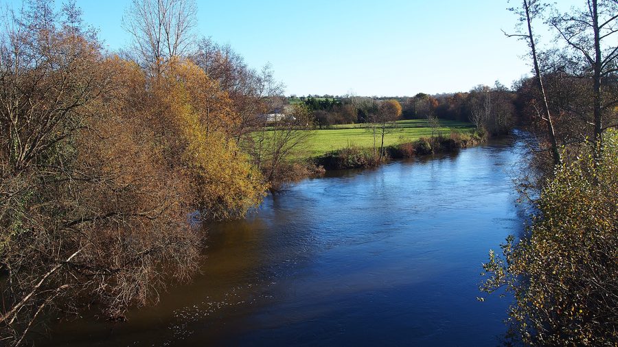 La Vire entre Condé-sur-Vire et Saint-Romphaire en Normandie