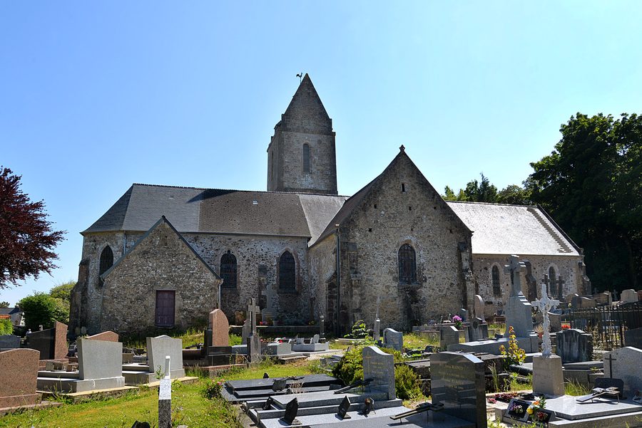 Kirche Saint-Martin in Montaigu-la-Brisette, Normandie