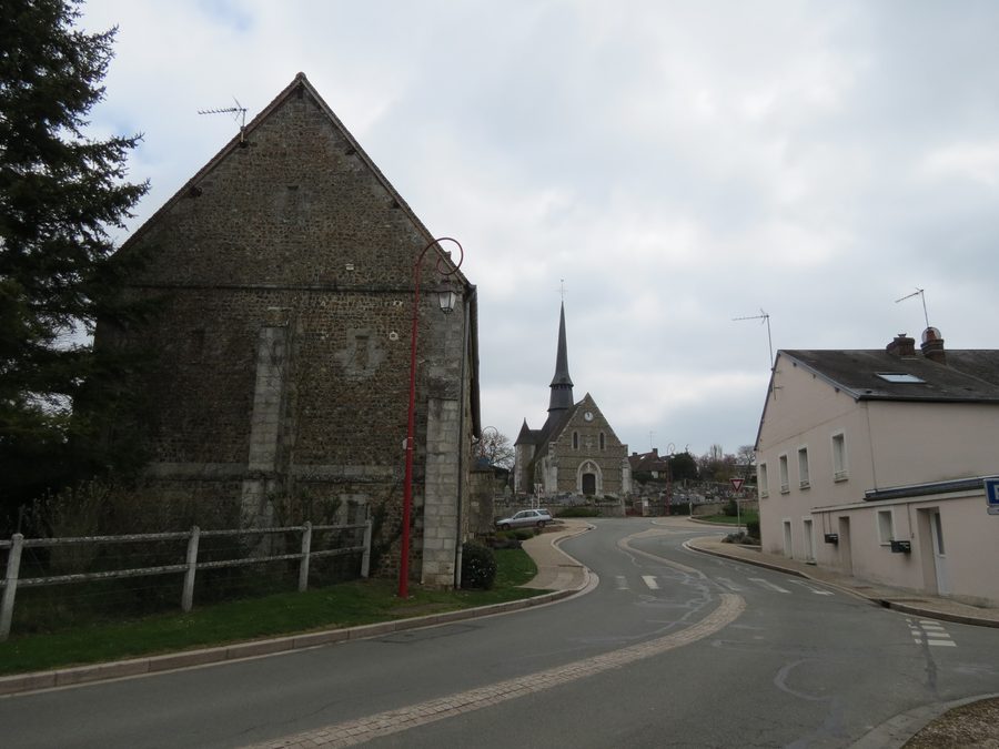 Blick auf La Vieille-Lyre im Département Eure in der Normandie