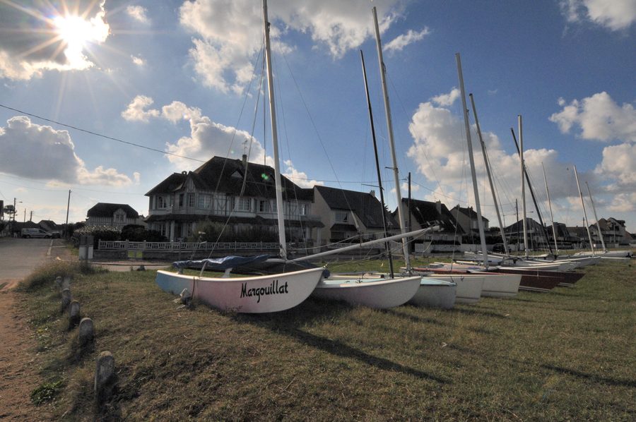 Strand von Hermanville-sur-Mer im Département Calvados