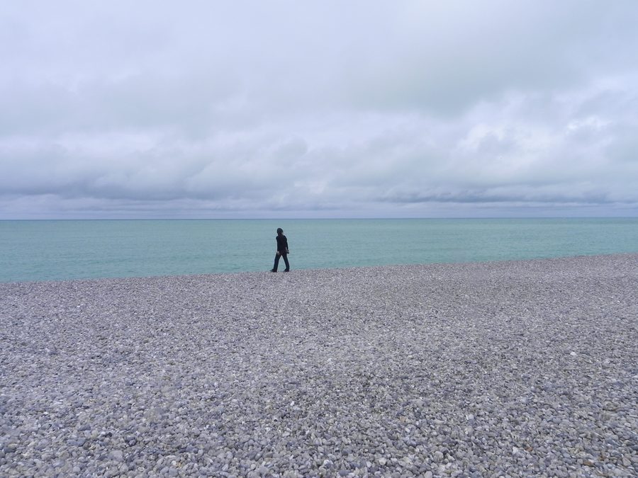 Küstenlandschaft von Étretat im Pays de Caux in der Normandie