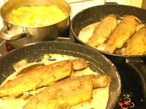 Forelle gebraten