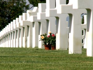 Soldatenfriedhof in der Normandie