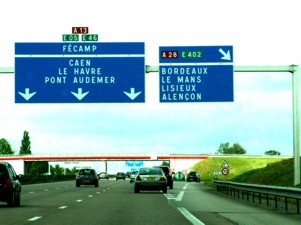 Autobahnausfahrt Lisieux