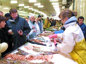 Fischmärkte im Calvados (Nomandie)